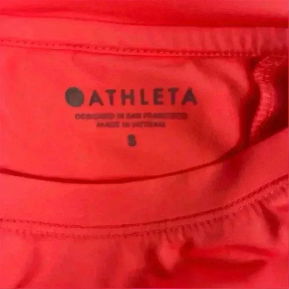 Athleta Sunlover UPF 50+Tulip Back Top Long Sleeve Crew Neck Top Pink Size S - Picture 5 of 15